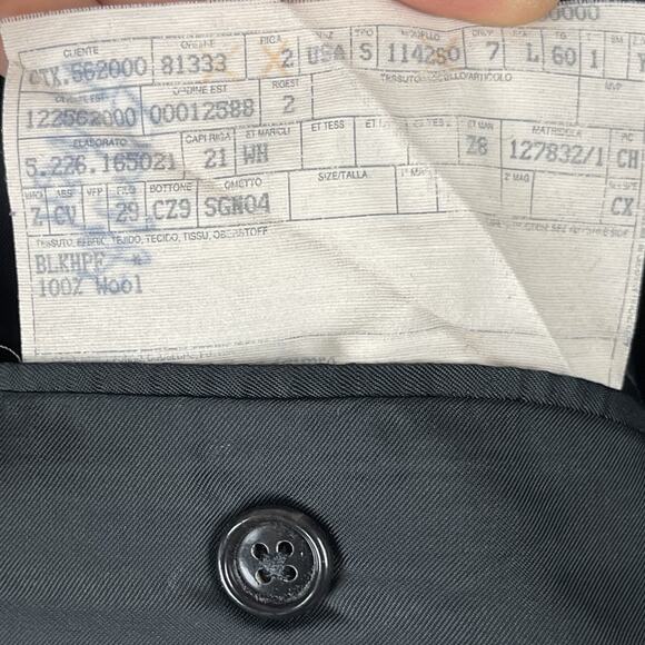 Ermenegildo Zegna Wool Blazer Sport Coat Men 48L Black High Performance 3 Button - Picture 6 of 16